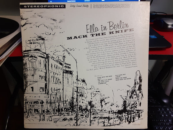 Ella Fitzgerald - Mack The Knife - Ella In Berlin (Vinyl, LP, Album, Reissue, Stereo) Very Good (VG) / Very Good (VG)