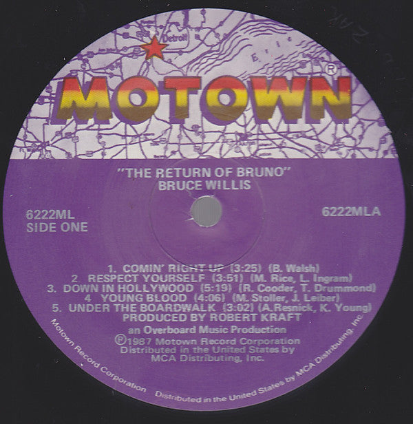 Bruce Willis - The Return Of Bruno (Vinyl, LP, Album) Very Good Plus (VG+) / Very Good Plus (VG+)