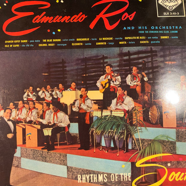 Edmundo Ros & His Orchestra - Rhythms Of The South (Vinyl, LP) Very Good Plus (VG+) / Very Good (VG)