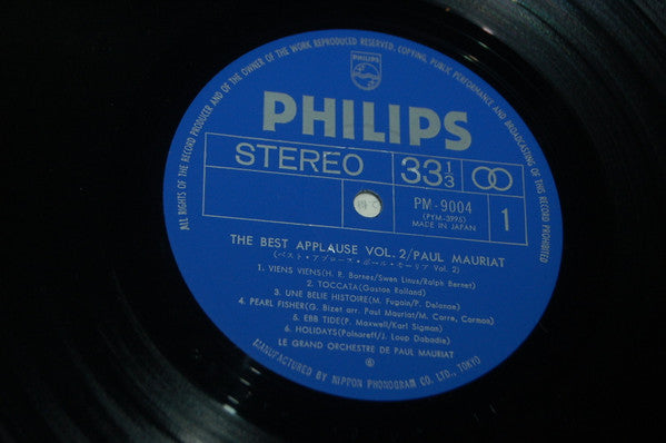Paul Mauriat - The Best Applause Vol.2 (Vinyl, LP, Compilation)