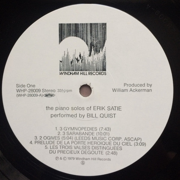 Erik Satie - Piano Solos Of Erik Satie (Vinyl, LP, Album) Very Good Plus (VG+) / Very Good Plus (VG+)