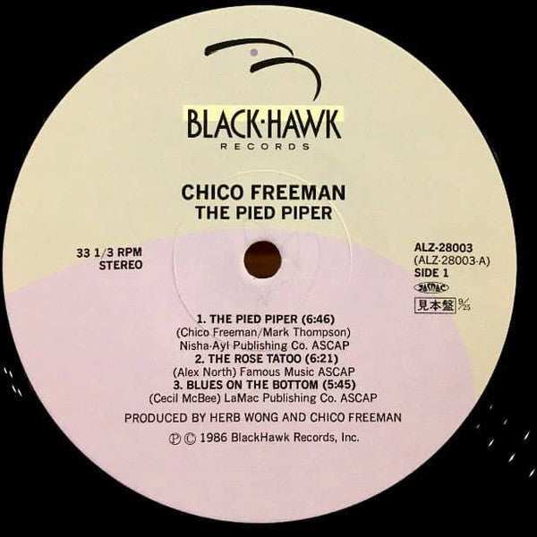 Chico Freeman - The Pied Piper (Vinyl, LP, Album, Promo, Stereo) Very Good Plus (VG+) / Very Good Plus (VG+)