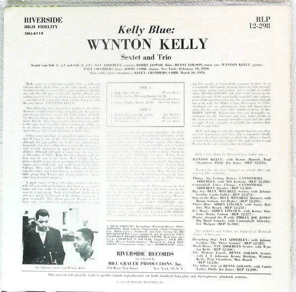 Wynton Kelly - Kelly Blue (Vinyl, LP, Album, Reissue)