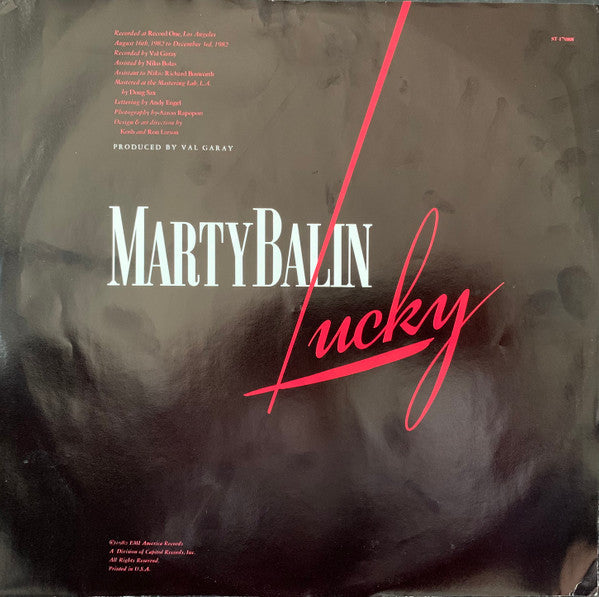 Marty Balin - Lucky (Vinyl, LP, Album) Good Plus (G+) / Good Plus (G+)