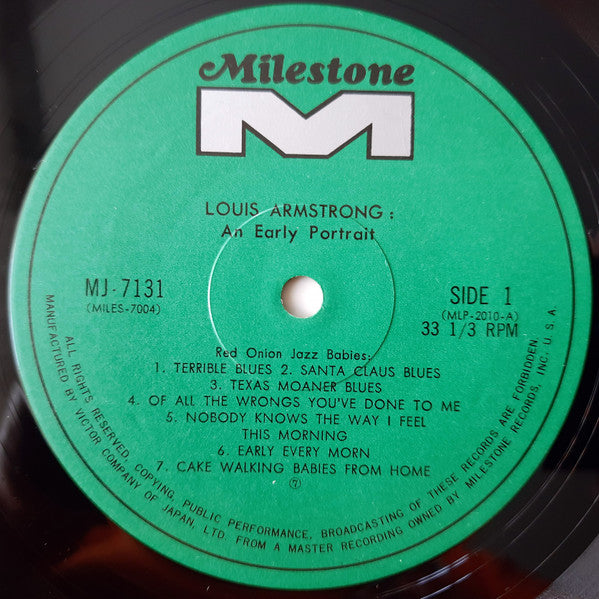Louis Armstrong - An Early Portrait (Vinyl, LP, Compilation) Very Good Plus (VG+) / Very Good Plus (VG+)