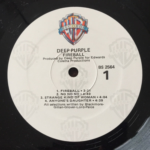Deep Purple - Fireball (Vinyl, LP, Album, Repress, Stereo) Very Good Plus (VG+) / Good Plus (G+)