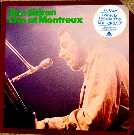 Ben Sidran - Live At Montreux (Vinyl, LP, Album) Very Good (VG) / Good Plus (G+)