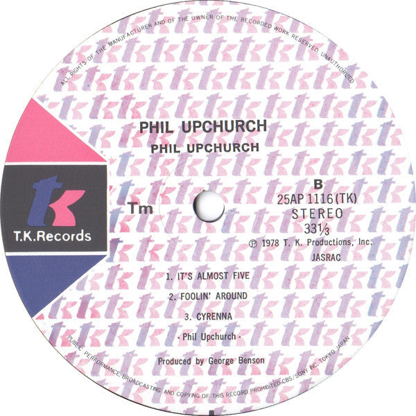 Phil Upchurch - Phil Upchurch (Vinyl, LP, Album) Very Good Plus (VG+) / Very Good (VG)