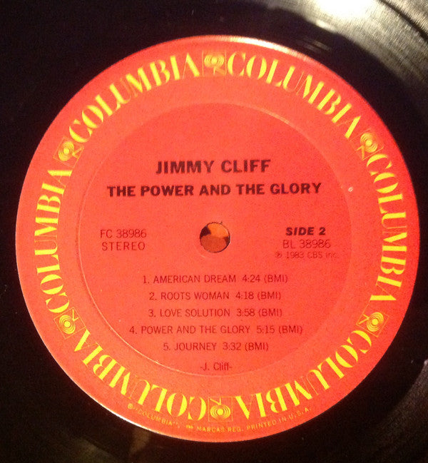 Jimmy Cliff - The Power And The Glory (Vinyl, LP, Album) Very Good Plus (VG+) / Very Good (VG)