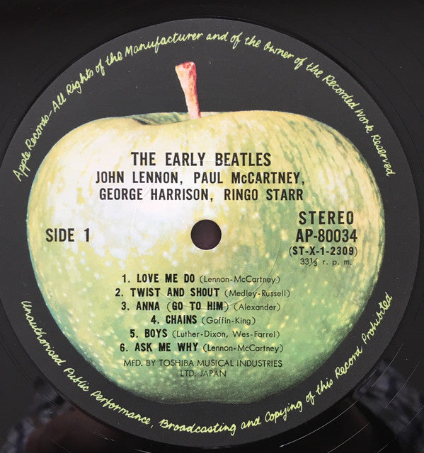 The Beatles - The Early Beatles (Vinyl, LP, Compilation, Stereo)
