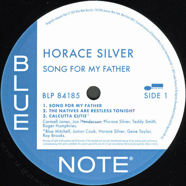 The Horace Silver Quintet - Song For My Father (Cantiga Para Meu Pa...