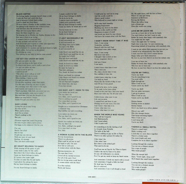 Peggy Lee - Black Coffee (Vinyl, LP, Mono, Reissue) Very Good Plus (VG+) / Very Good (VG)