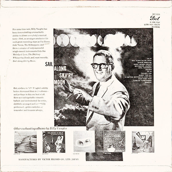 Billy Vaughn - Sail Along Silv'ry Moon (Vinyl, LP, Mono) Very Good (VG) / Very Good (VG)