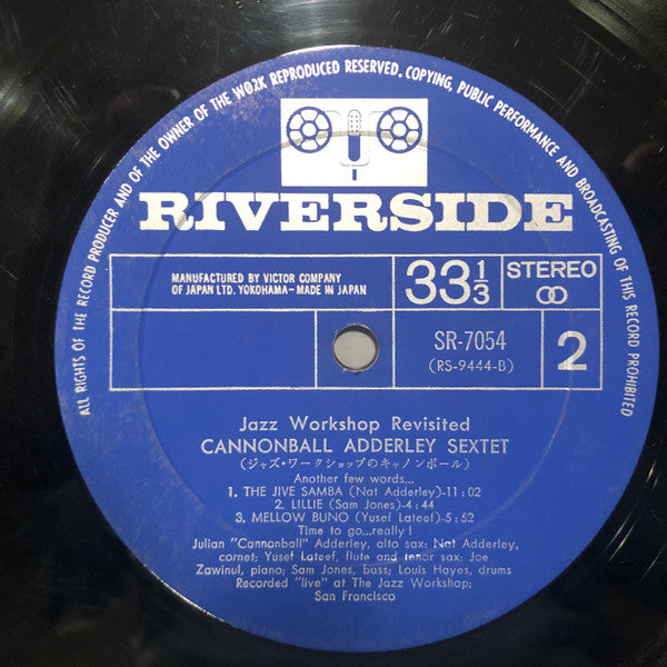 Cannonball Adderley Sextet - Jazz Workshop Revisited (Vinyl, LP, Album, Stereo) Good Plus (G+) / Very Good (VG)
