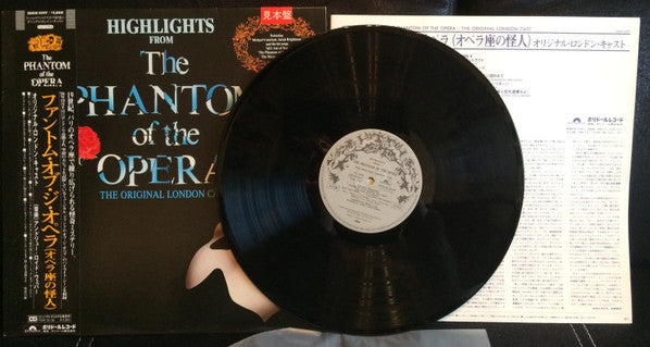 Andrew Lloyd Webber - Highlights From The Phantom Of The Opera (The Original London Cast) (Vinyl, LP, Album, Promo) Near Mint (NM or M-) / Very Good Plus (VG+)