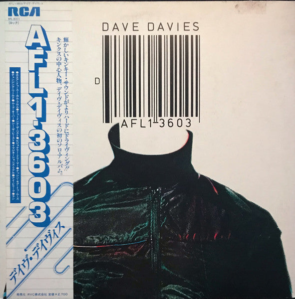 Dave Davies - AFL1-3603 (Vinyl, LP, Album, Promo) Very Good Plus (VG+) / Very Good Plus (VG+)