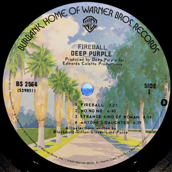 Deep Purple - Fireball (Vinyl, LP, Album, Reissue) Very Good Plus (VG+) / Good Plus (G+)