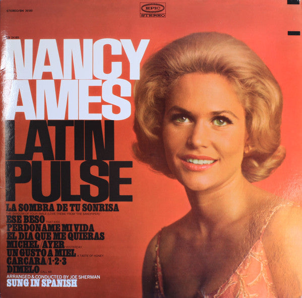 Nancy Ames - Latin Pulse (Vinyl, LP, Album, Reissue, Stereo) Good Plus (G+) / Very Good (VG)