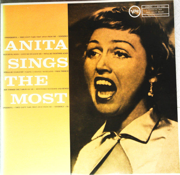 Anita O'Day - Anita Sings The Most (Vinyl, LP, Album, Reissue, Mono)