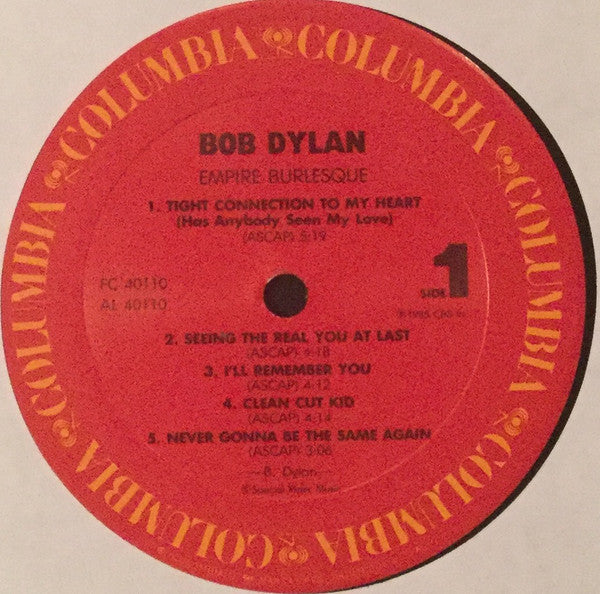 Bob Dylan - Empire Burlesque (Vinyl, LP, Album) Very Good (VG) / Very Good (VG)