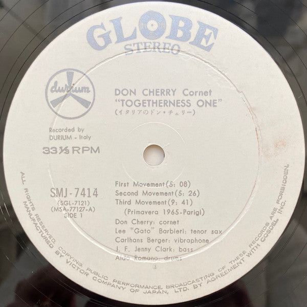 Don Cherry - Togetherness (Vinyl, LP, Album, Promo) Very Good Plus (VG+) / Very Good (VG)