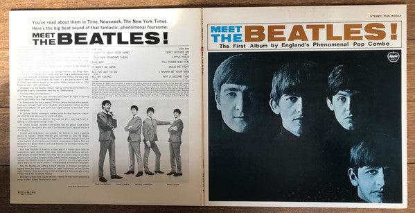 The Beatles - Meet The Beatles! = ミート・ザ・ビートルズ (Vinyl, LP, Album, Promo, Reissue, Stereo) Very Good Plus (VG+) / Good Plus (G+)