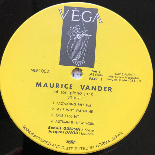 Maurice Vander - Piano Jazz (Vinyl, 10", Compilation) Very Good Plus (VG+) / Near Mint (NM or M-)
