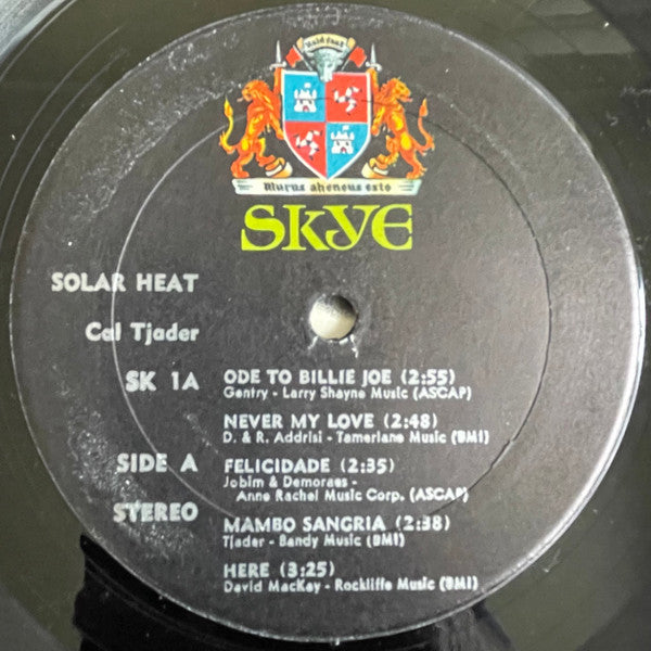 Cal Tjader - Solar Heat (Vinyl, LP, Album, Stereo) Very Good (VG) / Very Good Plus (VG+)