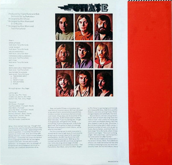 Chase (5) - Chase (Vinyl, LP, Album, Reissue) Very Good Plus (VG+) / Very Good (VG)
