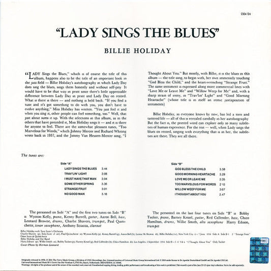 Billie Holiday - Lady Sings The Blues (Vinyl, LP, Album, Reissue) Near Mint (NM or M-) / Near Mint (NM or M-)