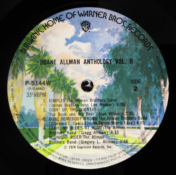 Duane Allman - An Anthology Vol. II (2xVinyl, LP, Compilation) Good Plus (G+) / Very Good (VG)
