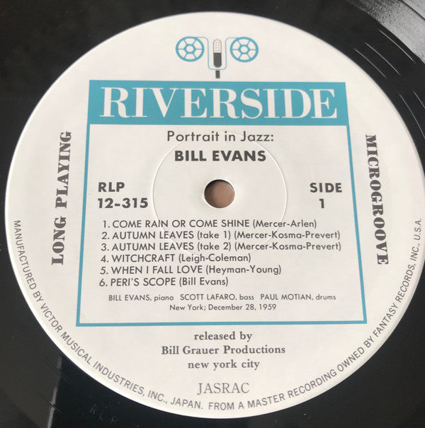 The Bill Evans Trio - Portrait In Jazz (Vinyl, LP, Album, Reissue, ...
