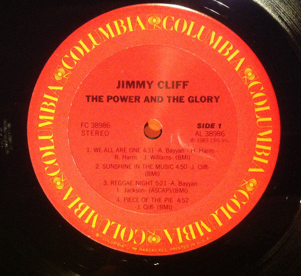 Jimmy Cliff - The Power And The Glory (Vinyl, LP, Album) Very Good Plus (VG+) / Very Good (VG)