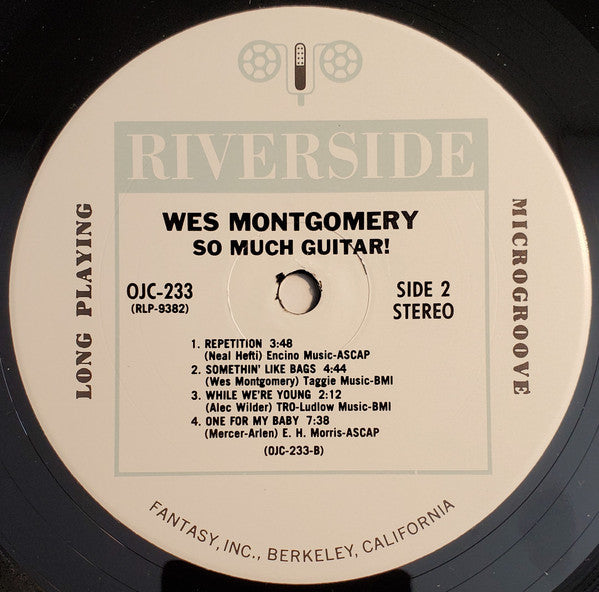 Wes Montgomery - So Much Guitar! (Vinyl, LP, Album, Reissue, Stereo) Very Good (VG) / Very Good (VG)