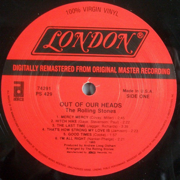 The Rolling Stones - Out Of Our Heads (Vinyl, LP, Album, Reissue, Remastered) Very Good (VG) / Very Good (VG)