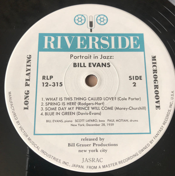 The Bill Evans Trio - Portrait In Jazz (Vinyl, LP, Album, Reissue, ...