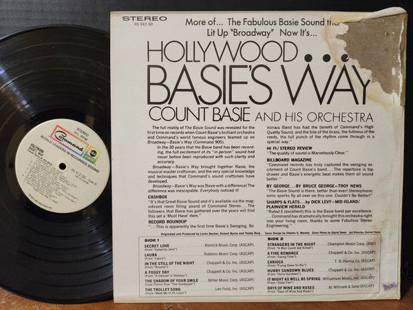 Count Basie Orchestra - Hollywood...Basie's Way (Vinyl, LP, Album, Stereo) Very Good (VG) / Very Good Plus (VG+)