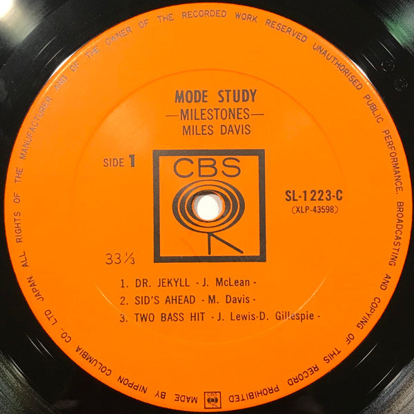 Miles Davis - Mode Study (Vinyl, LP, Compilation, Reissue, Mono)