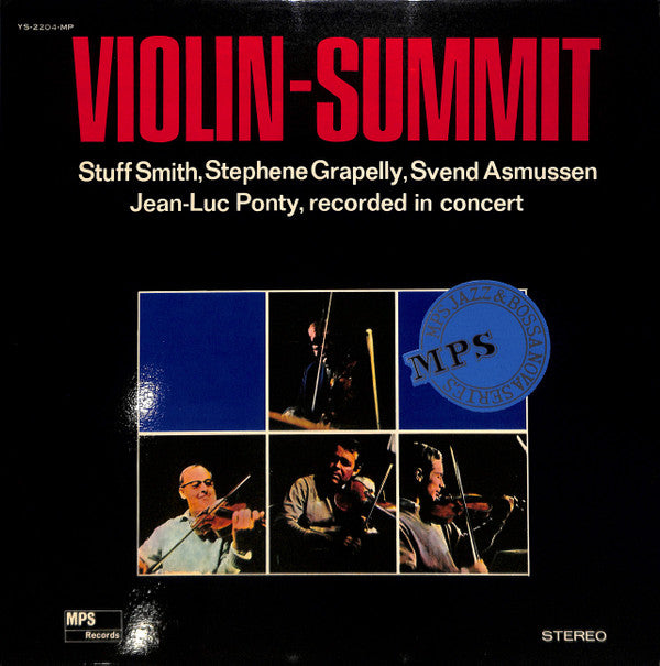 Stuff Smith - Violin-Summit (Vinyl, LP, Album, Promo, White Label, Stereo) Very Good (VG) / Good Plus (G+)