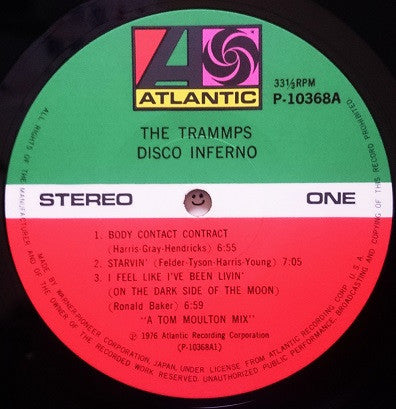 The Trammps - Disco Inferno (Vinyl, LP, Album) Very Good (VG) / Good Plus (G+)