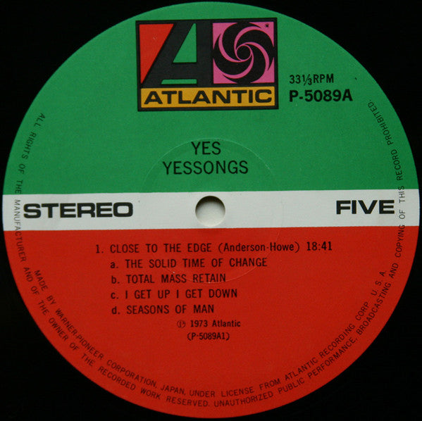 Yes - Yessongs (Vinyl, LP, Album)