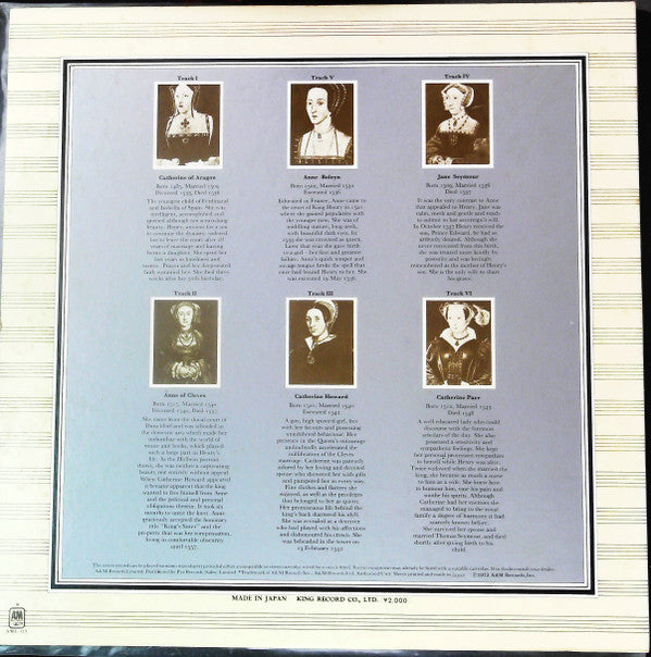 Rick Wakeman - The Six Wives Of Henry VIII (Vinyl, LP, Album)