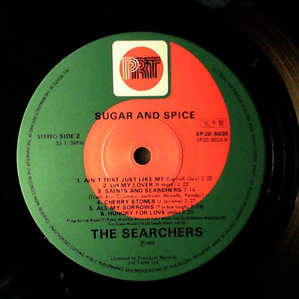 The Searchers - Sugar And Spice (Vinyl, LP, Album, Promo, Reissue) Very Good (VG) / Very Good (VG)