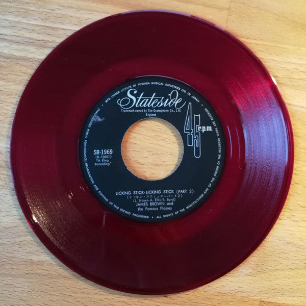 James Brown & The Famous Flames - Licking Stick - Licking Stick (Vinyl, 7", 45 RPM, Single) Very Good Plus (VG+) / Very Good (VG)