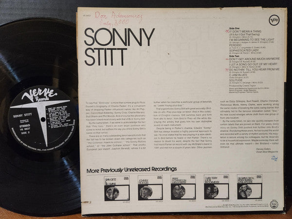 Sonny Stitt - Sonny Stitt (Previously Unreleased Recordings) (Vinyl, LP, Album, Stereo) Very Good Plus (VG+) / Good Plus (G+)