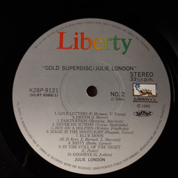Julie London - Gold Superdisc (Vinyl, LP, Compilation, Stereo)