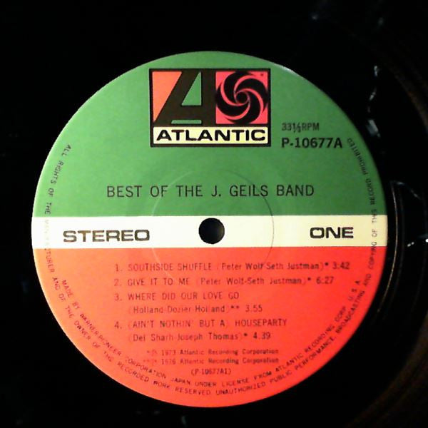 The J. Geils Band - Best Of The J. Geils Band (Vinyl, LP, Compilation) Very Good Plus (VG+) / Very Good Plus (VG+)