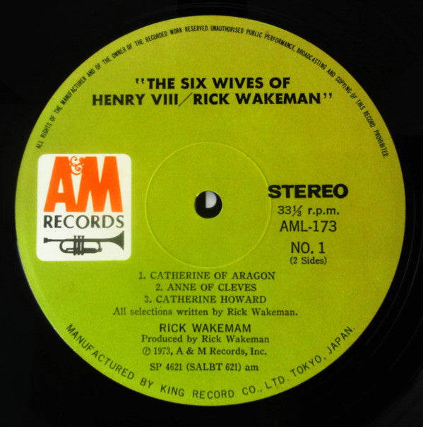 Rick Wakeman - The Six Wives Of Henry VIII (Vinyl, LP, Album)