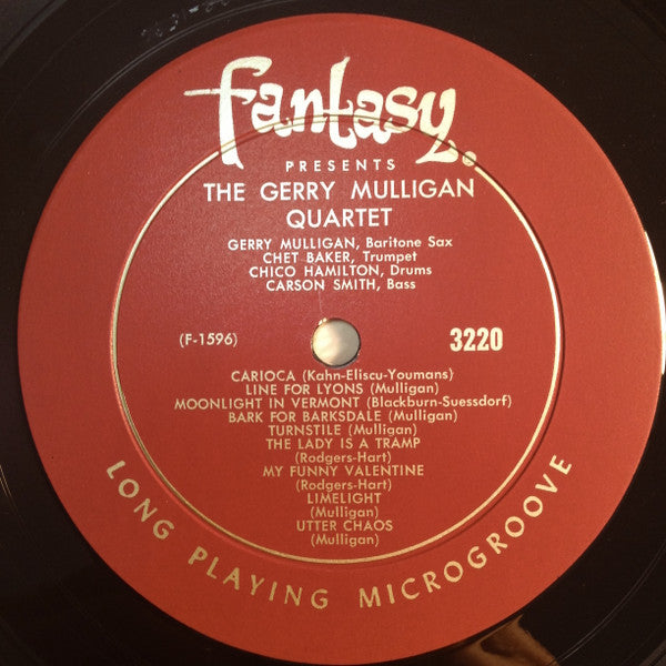 Gerry Mulligan Quartet - Gerry Mulligan / Paul Desmond (Vinyl, LP, Compilation, Mono) Very Good (VG) / Very Good Plus (VG+)