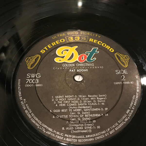 Pat Boone - Golden Christmas (Vinyl, LP, Album, Stereo) Very Good (VG) / Good Plus (G+)